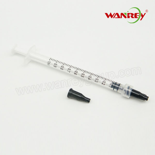 1mL Plastic Syringe Luer Lock Tip Oral Syringe